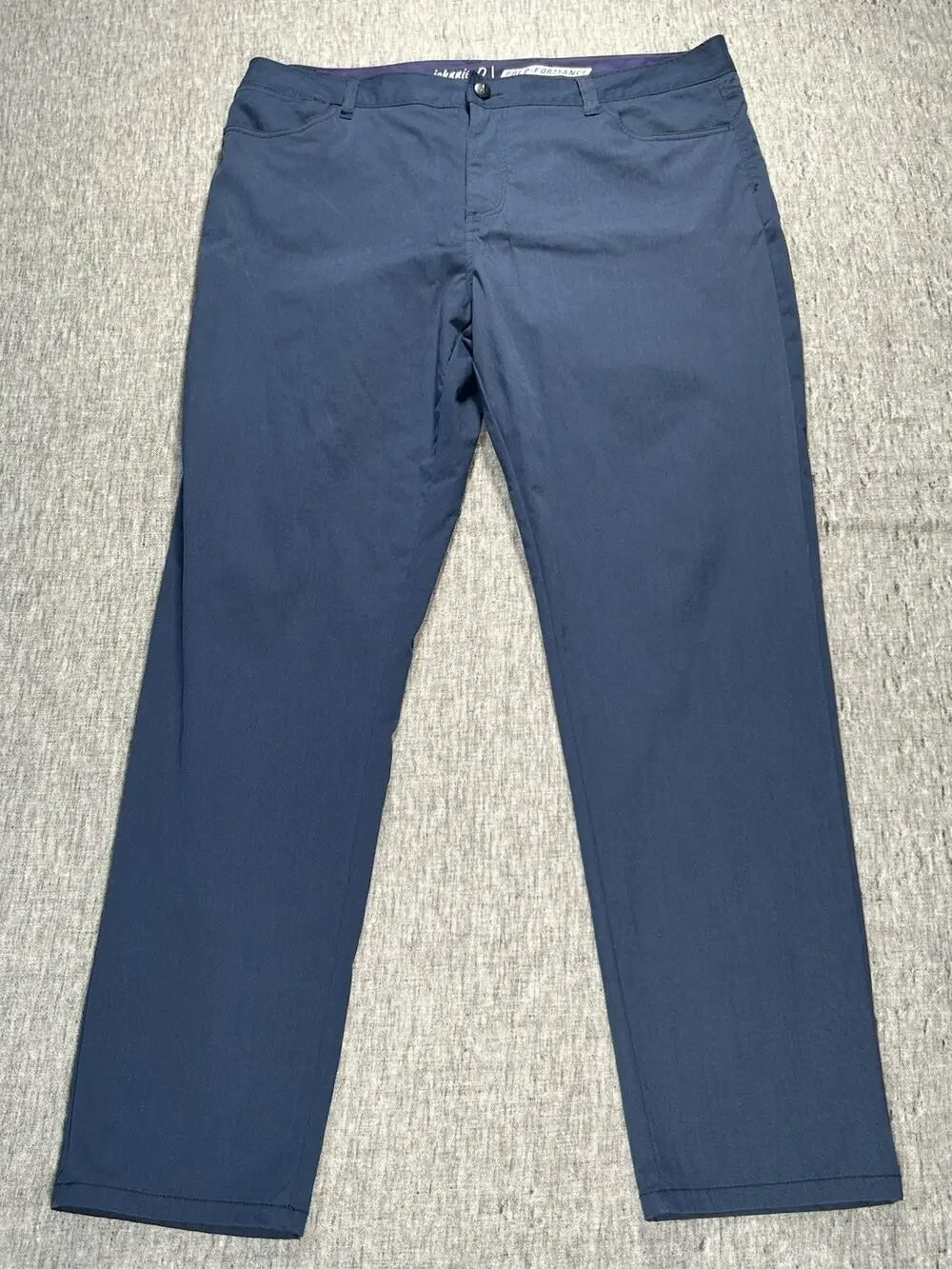 Johnnie O Marin Prep-Formance Pants Mens 40x32 High Tide 5-Pocket Stretch